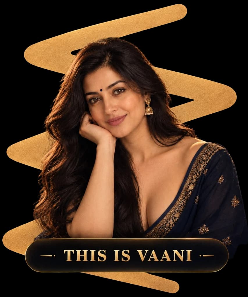 Vaani, the AI jyotishi, with the caption “This is Vaani”